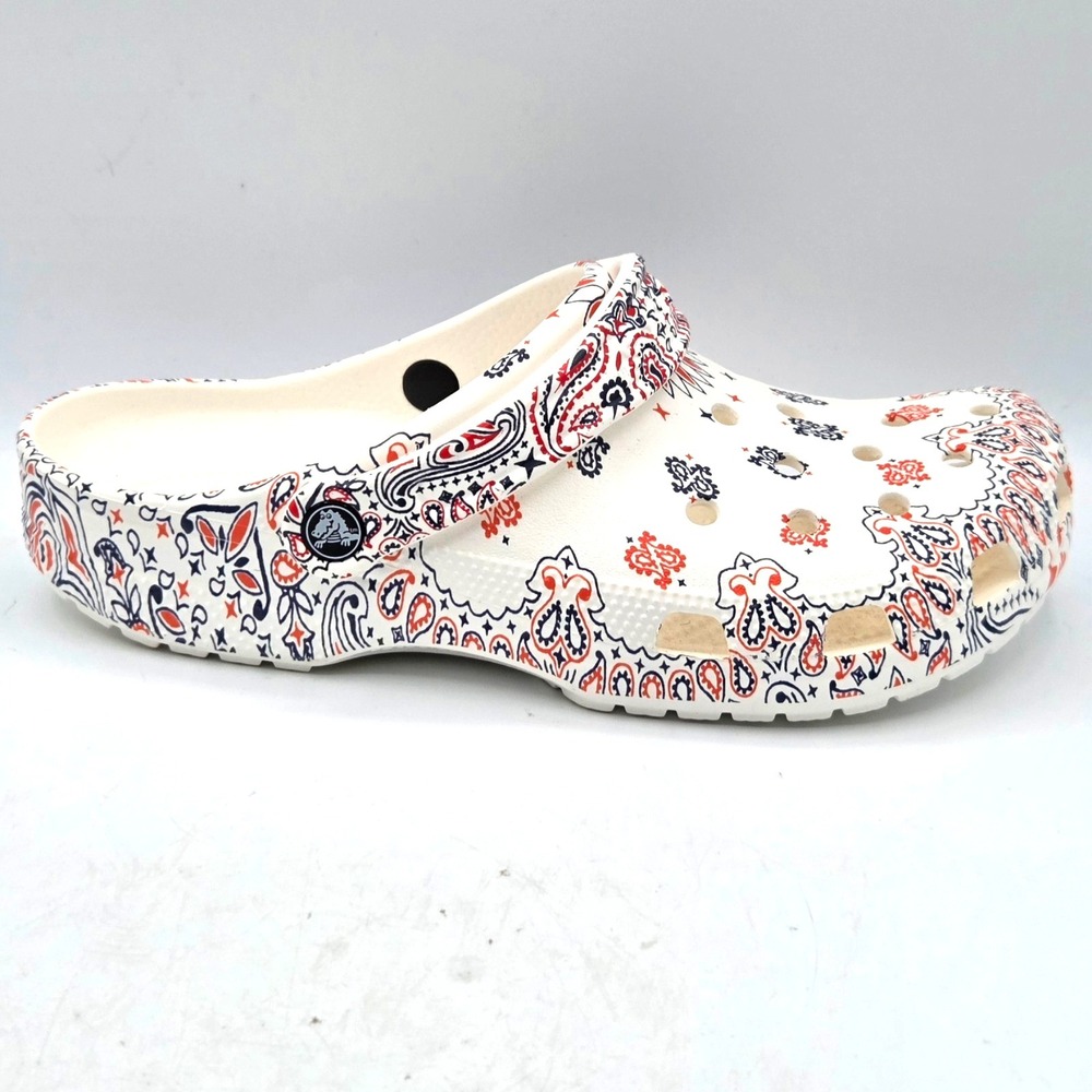 Crocs Classic Americana Paisley Clog Men's Size 8 Women's Size 10 - Picture 2 of 5